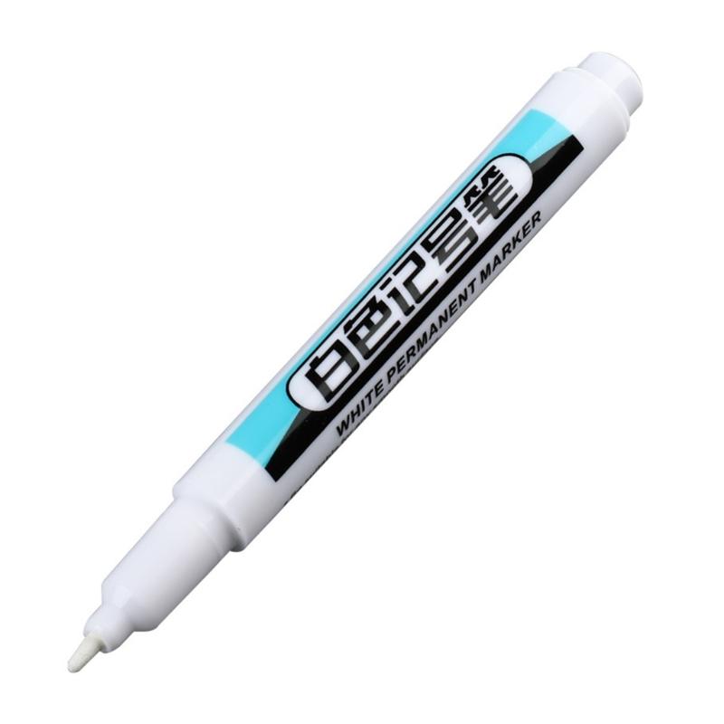 4x Marker Pens Oil-based Permanent Markers White Markers Waterproof Paint Pens