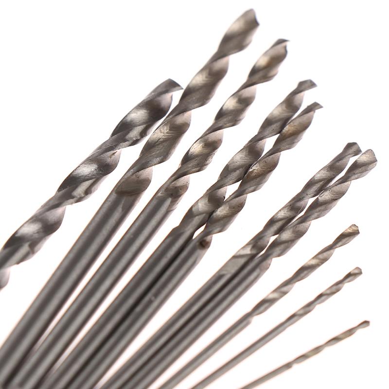 10Pcs/Box Mini Drill Hss Bit 0.8Mm-3.0Mm Straight Shank Pcb Twist Drill Bits Set