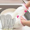 Bamboo Fiber Dishwashing Gloves Non-Stick Silver Wire Dishwashing Gods Kitchen Cleaning Oil-Proof Waterproof Steel Wire Gloves