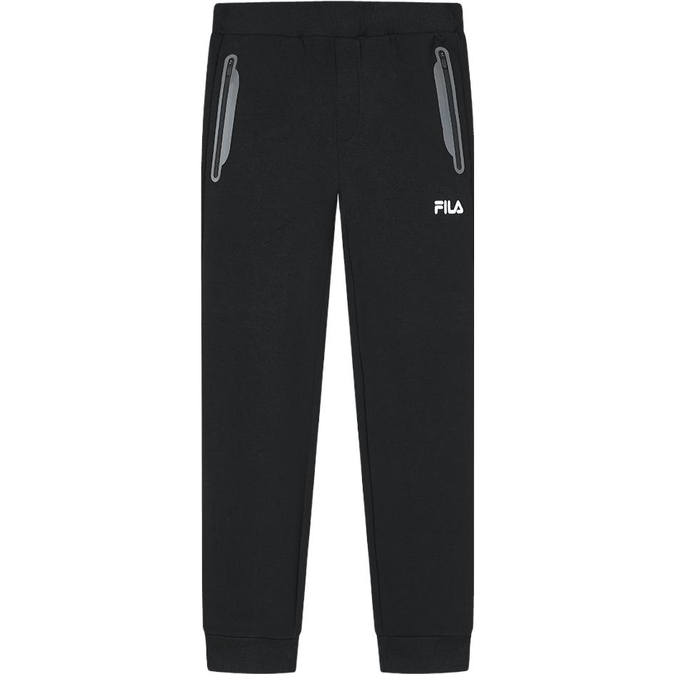 New FILA Knitted Sweatpants Men's Jet Black F11M349609F-BK