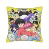 Manga Ranma 1⁄2 Square Pillow Case Adventure Martial Comedy Cushion Covers Polyester Decorative Pillowcase for Home 45x45cm
