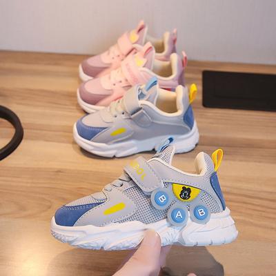 Primavera Nova Moda Meninas Sapatos Respiração Conforto Versátil Criança Tênis Simples Sola Macia Moda Menino Marca de Sapatos Criança Sapatos Casuais