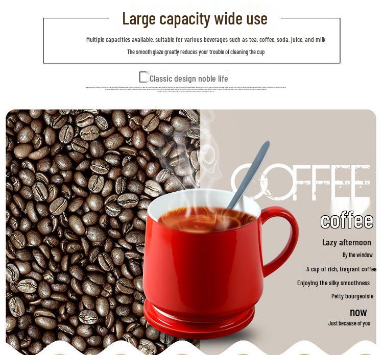 Christmas Cute Animal Cartoon Ceramic Coffee Mug Set