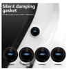 AJLSV1 Car Silicone Door Shock Stickers Absorber Soundproof Buffer Pier For Fiesta EcoSport ESCORT Focus 1 Focus 3 Focus 2