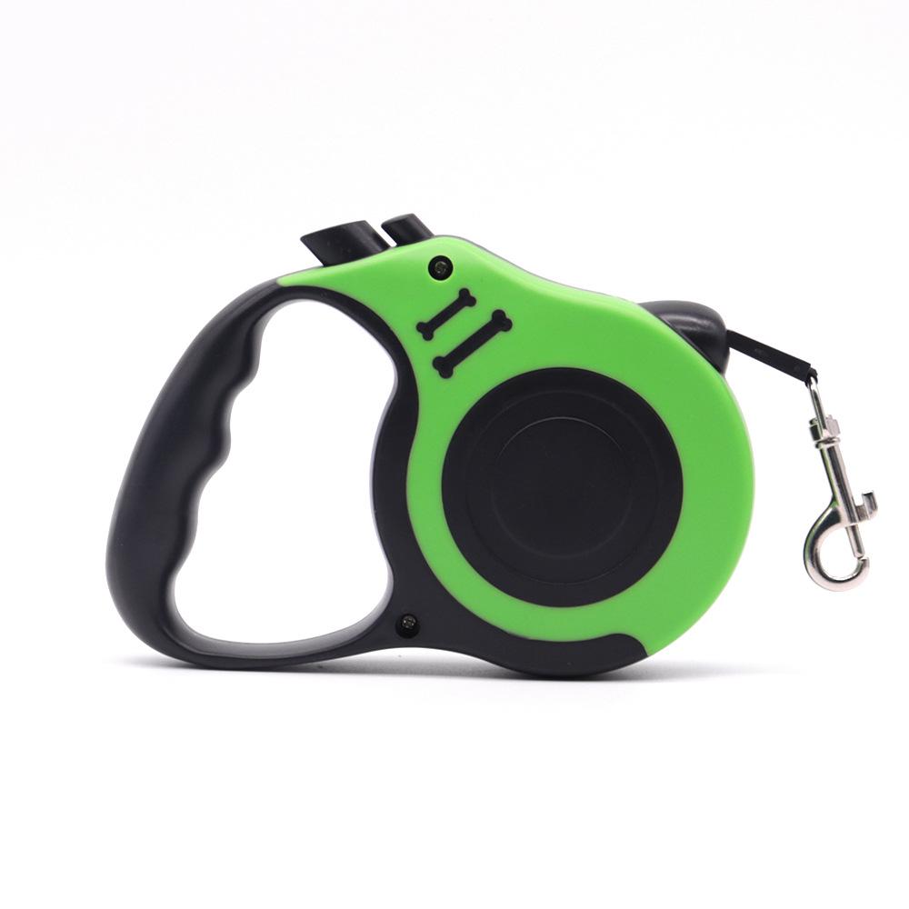 

Выдвижной поводок для домашних животных: Ударопрочный, нежный для рук, для крупных собак и кошек 5M (OPP Packaging) зелёный