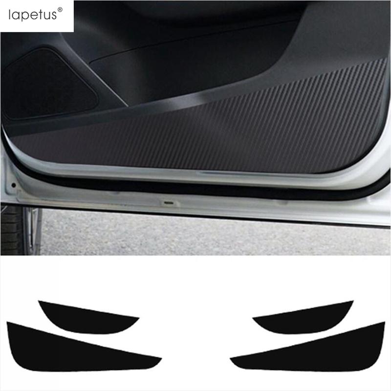 Für MG ZS 2018- 2025 Zubehör Innentür Anti-Kratz-Schutz Seitenkantenfolie Karbonfaser-Aufkleber Schutz Dekoration Innenraum