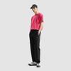 Li Ning Fitness Series Solid Color Casual Elastic Straight Leg Knit Sports Pants Men Bottoms Black AYKU595-1