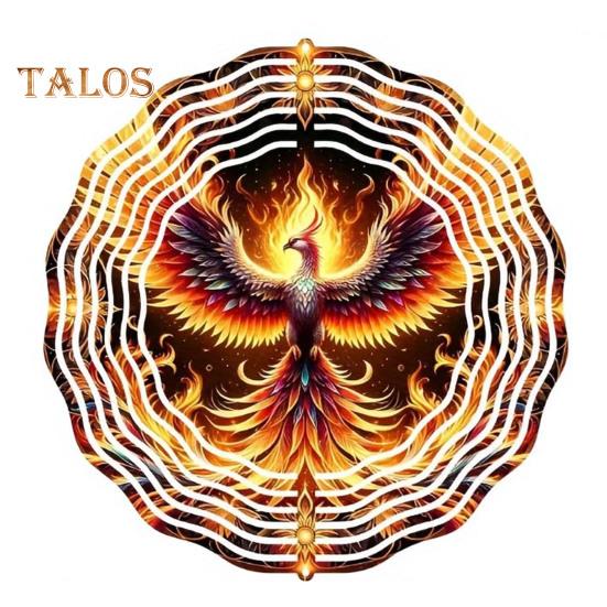 

3D ветряная вертушка Радуга подвесная ветряная вертушка из нержавеющей стали металлическое кинетическое художественное украшение для внутреннего двора садовый декор C