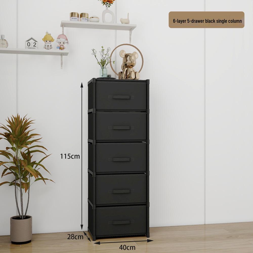 Dormitory Large Capacity Drawer Storage Cabinet, Assembled Shelves for Home Sundries
