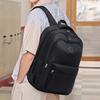 Versatile Backpack Trendy Washable Schoolbag Back To School Clothes Black Grey Blue Red School Student Backpack for Women Men
