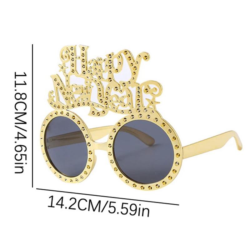 2026 Happy Year Glasses Funny Eyeglasses Photo Props Decoration Party Supplies Year Atmosphere Decoration Glasses