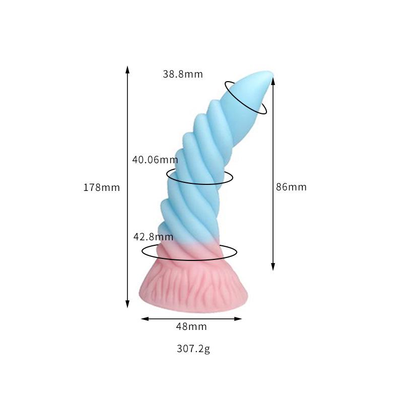 Thousand Hundred Fun Silicone Dildo - Female Erotic Toy for Anal Insertion & Masturbation