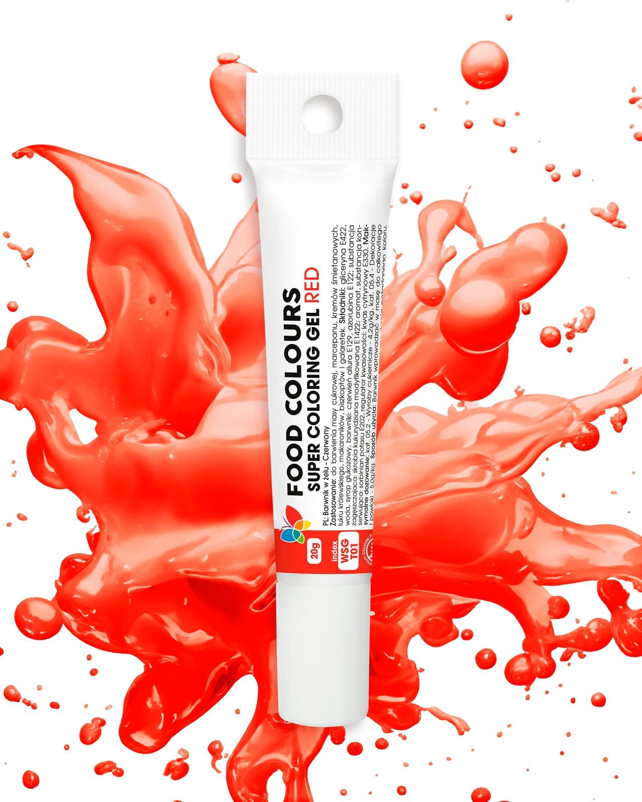 Colorant alimentar gel