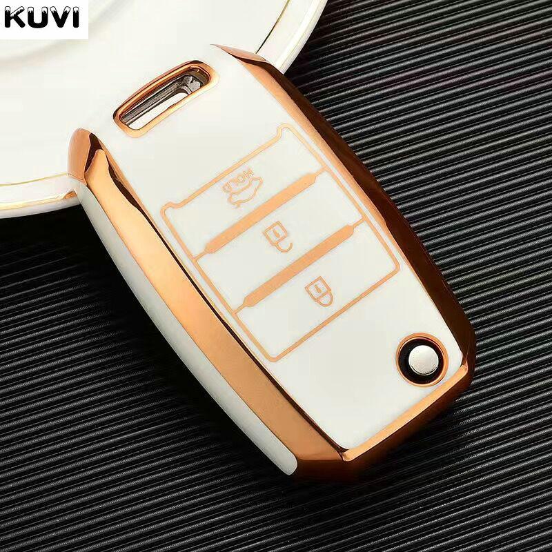

Tpu Folding Car Key Cover Protection For Kia Sid Rio Soul Sportage Ceed Sorento Cerato K2 K3 K4 K5 Remote Case Protect Keychain