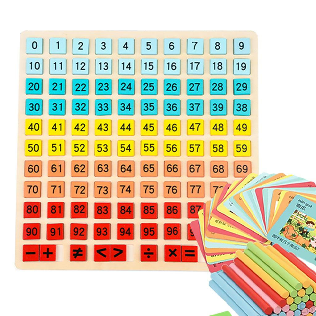Double Side Number Puzzle Playing Early Learning Developmental Montessori Math Toys for Kids