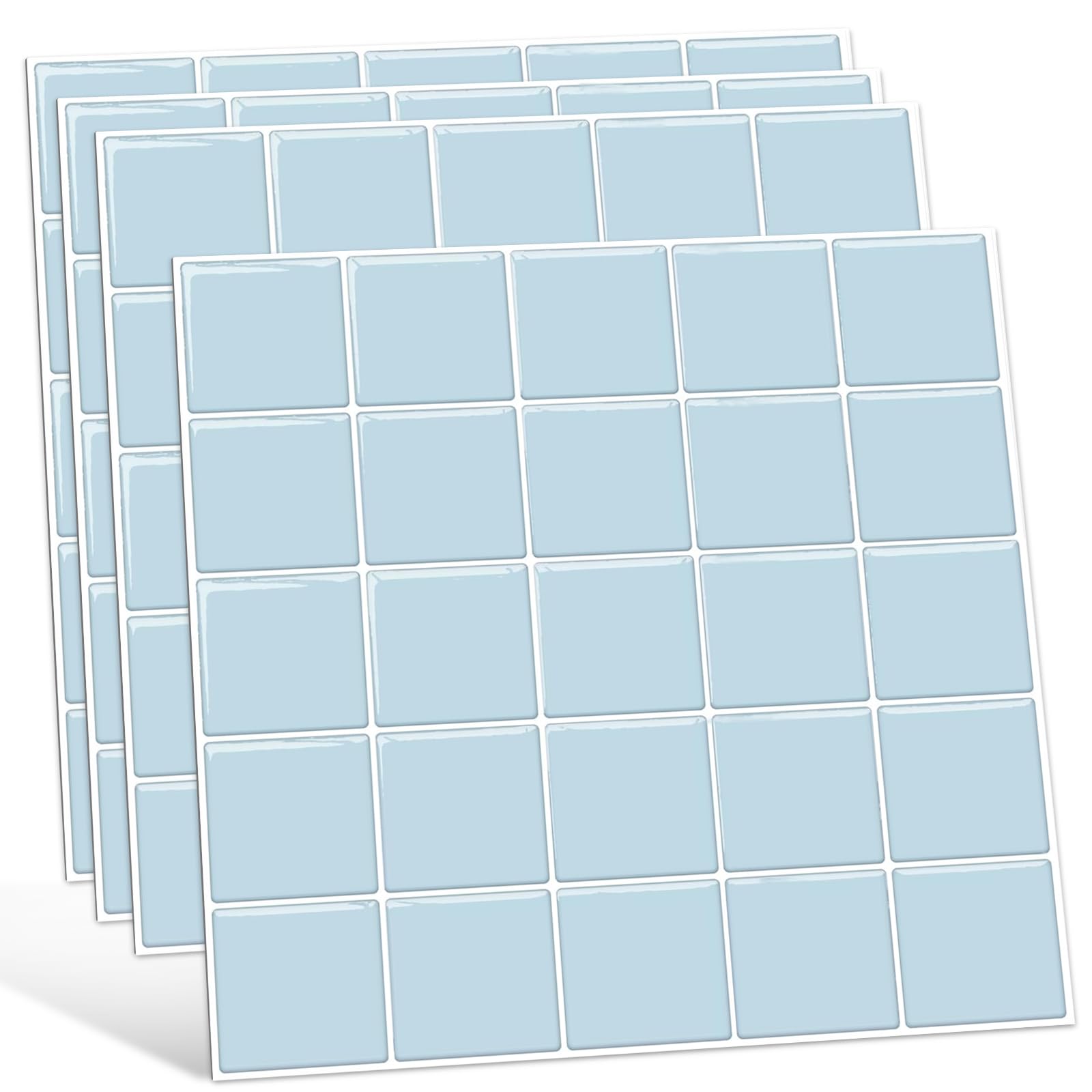 

XINZY 3D Tile Stickers, Waterproof, Stain-Resistant, Heat-Resistant, Brick Pattern, Removable, DIY Remodeling Sheet for Kitchen, Bathroom, Toilet, Fur