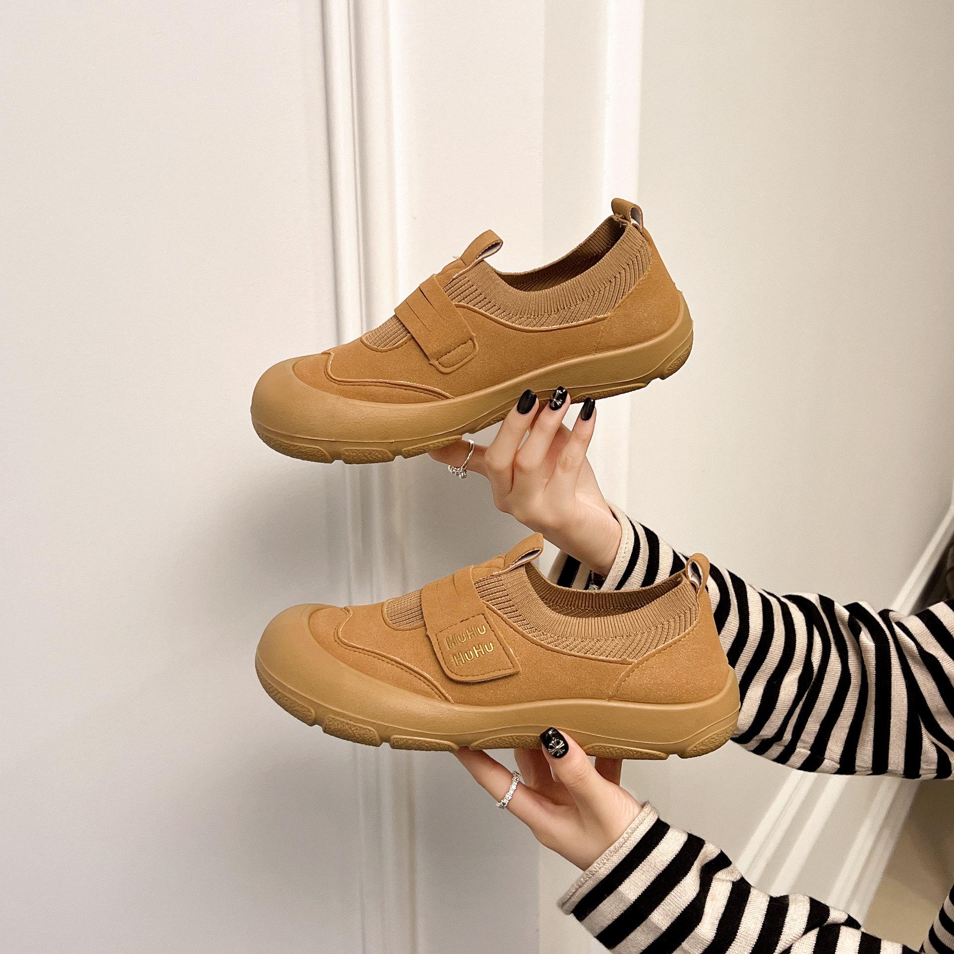 

Summer new casual one-pedal Velcro mesh breathable fashion lightweight thin soft-soled women s casual sports shoes 41