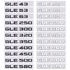 GLE350/400/450/500/580 Letter Badge Sticker Car Rear Trunk Emblem Decal