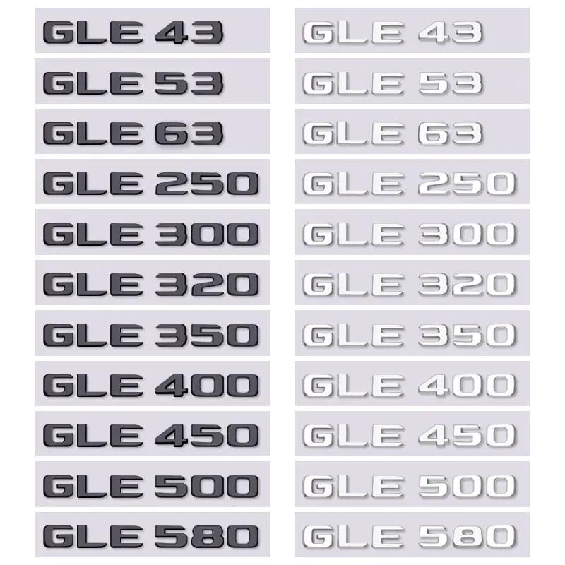 GLE350/400/450/500/580 Letter Badge Sticker Car Rear Trunk Emblem Decal