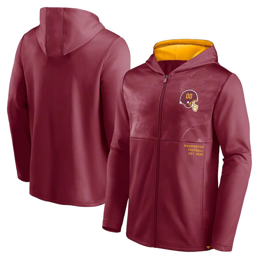 Individueller Kapuzenpullover mit Reißverschluss und europäischem & amerikanischem Sportprint - Herren NFL Football Uniform