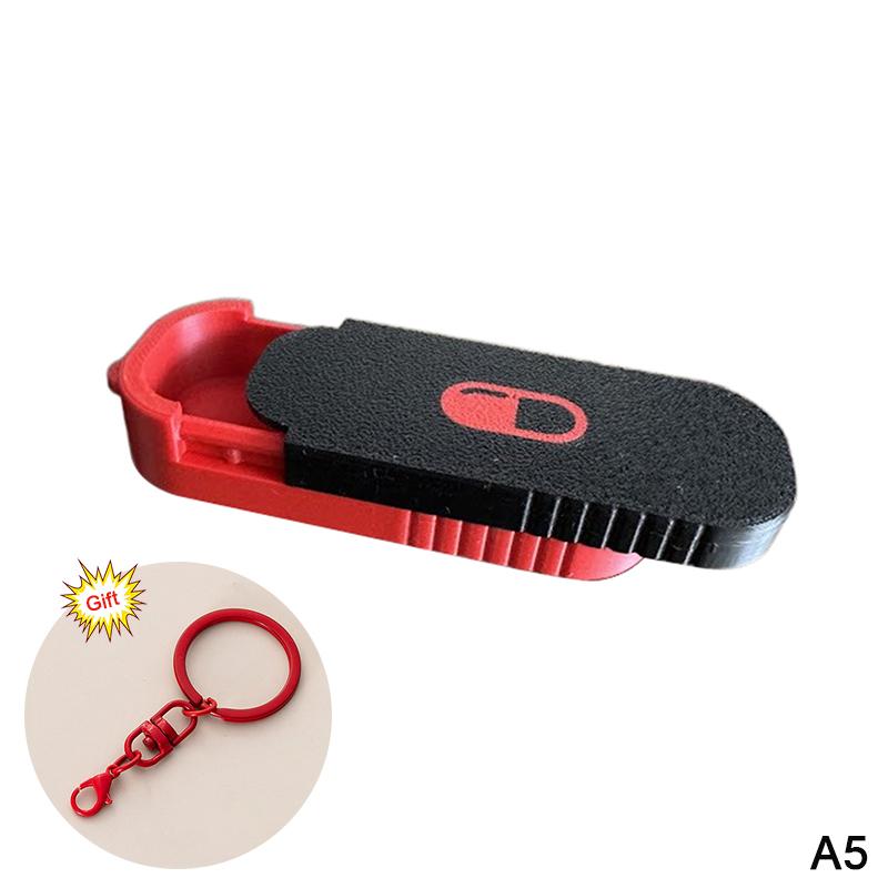 M-3 Compartment Sliding Pill Box With Keychain Sliding Lid Pill Holder Portable Travel Daily Medication Management