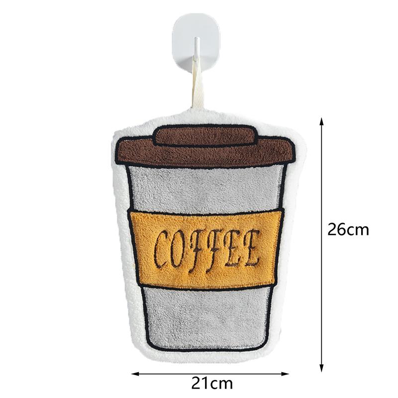 Hand Towel Absorbent Hand Cloth Hand Towel For Kitchen Bathroom Hand Cloth Cartoon Hand Towels Convenient Hanging Towel For Hand