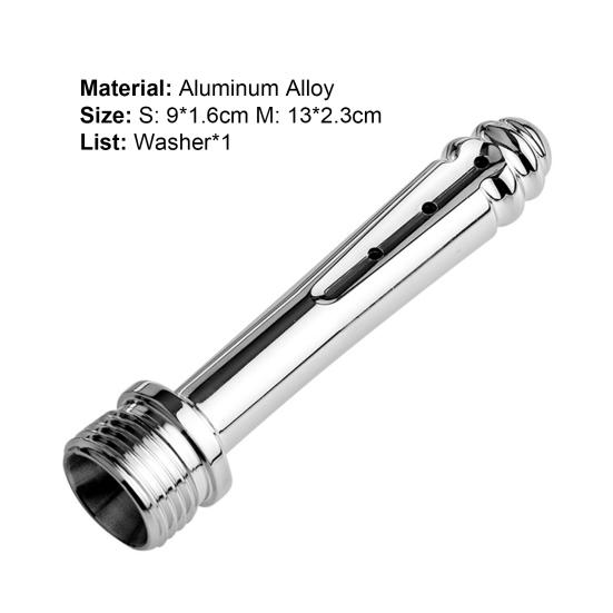 Anal Stimulator Safe Vanntett Aluminiumslegering Butt Cleaner Plugg Pære for personlig bruk