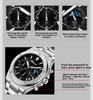 Men Multifunction Quartz Watch Luminous Waterproof Business Fashion Wristwatch