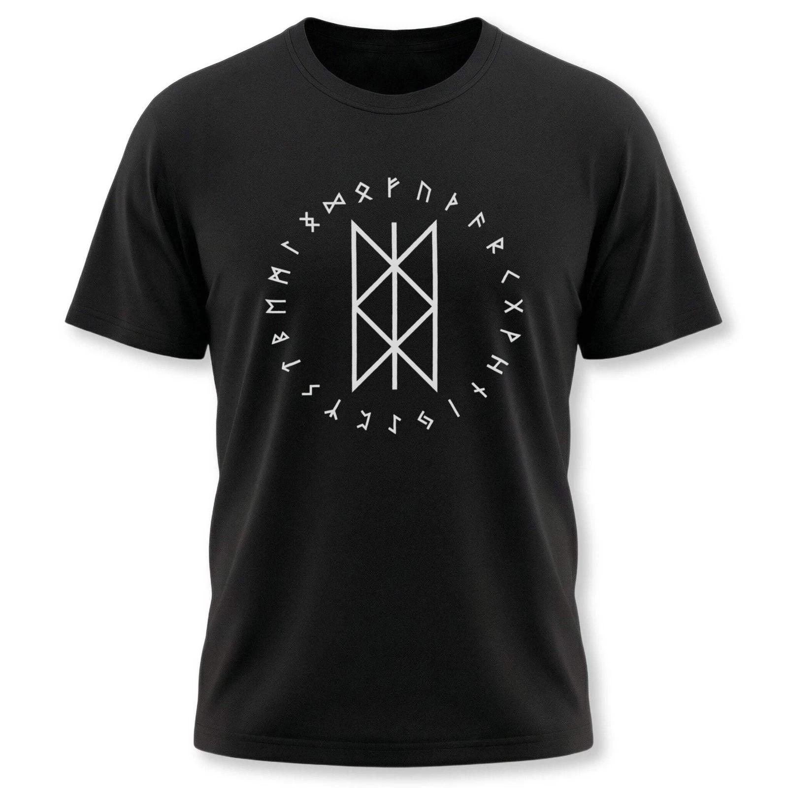 Norse Web of Wyrd & Rune Circle Viking T-Shirt | Runic Viking Unisex Tee XXL