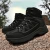 Men's shoes new winter velvet outdoor shoes running shoes men's thick-soled heightening military boots hiking hiking shoes
