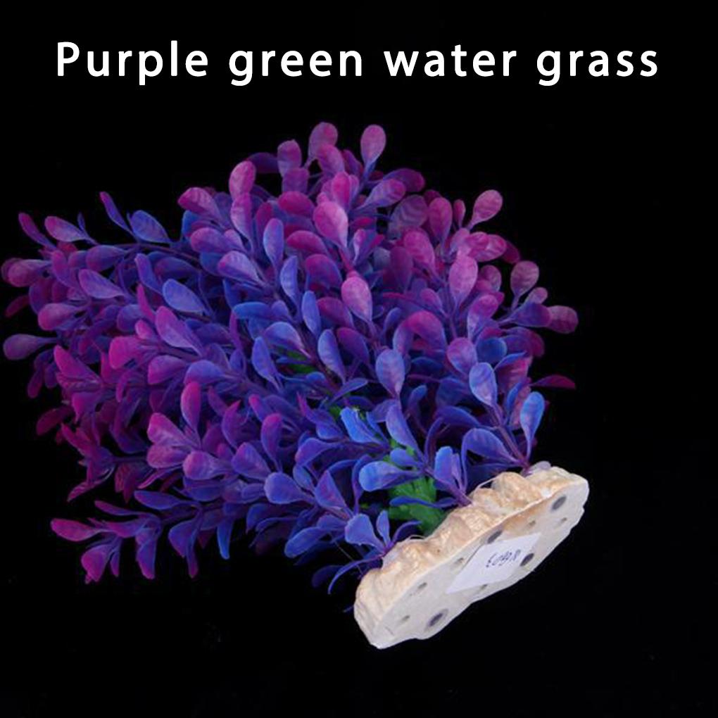 Plastic Grass Ornament Fish Tank Decoration Water Plant Aquarium Artificial