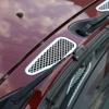 Stainless Steel Car Front Engine Hood Bonnet Vents Hood Air Outlet Trim Cover For Toyota FJ Cruiser 2007- Auto