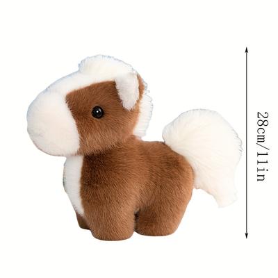 Baby Horse Plush Stuffed Animal Toy Soft Farm Animal Companions Doll Birthday Gift for Kids All Ages Toddlers Adults Girls Boys