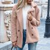 Women's Long Sleeve Lapel Button Front Jacket for Casual Fashion Outerwear