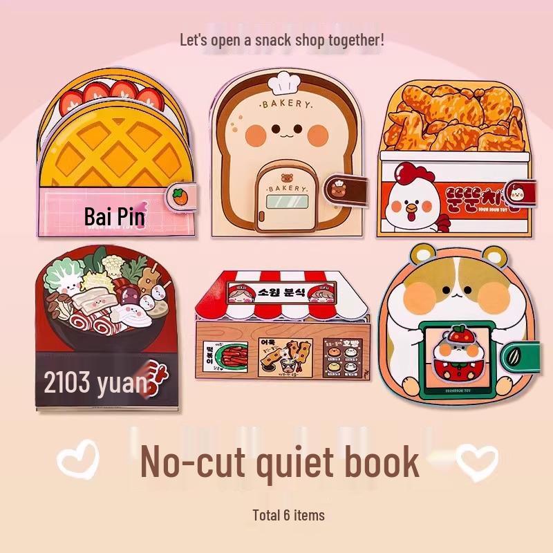 Exklusive Vorteile für Neukunden: Handgemachtes Kindergarten-Kinder-Mini-Bäckerei-Quiet Book