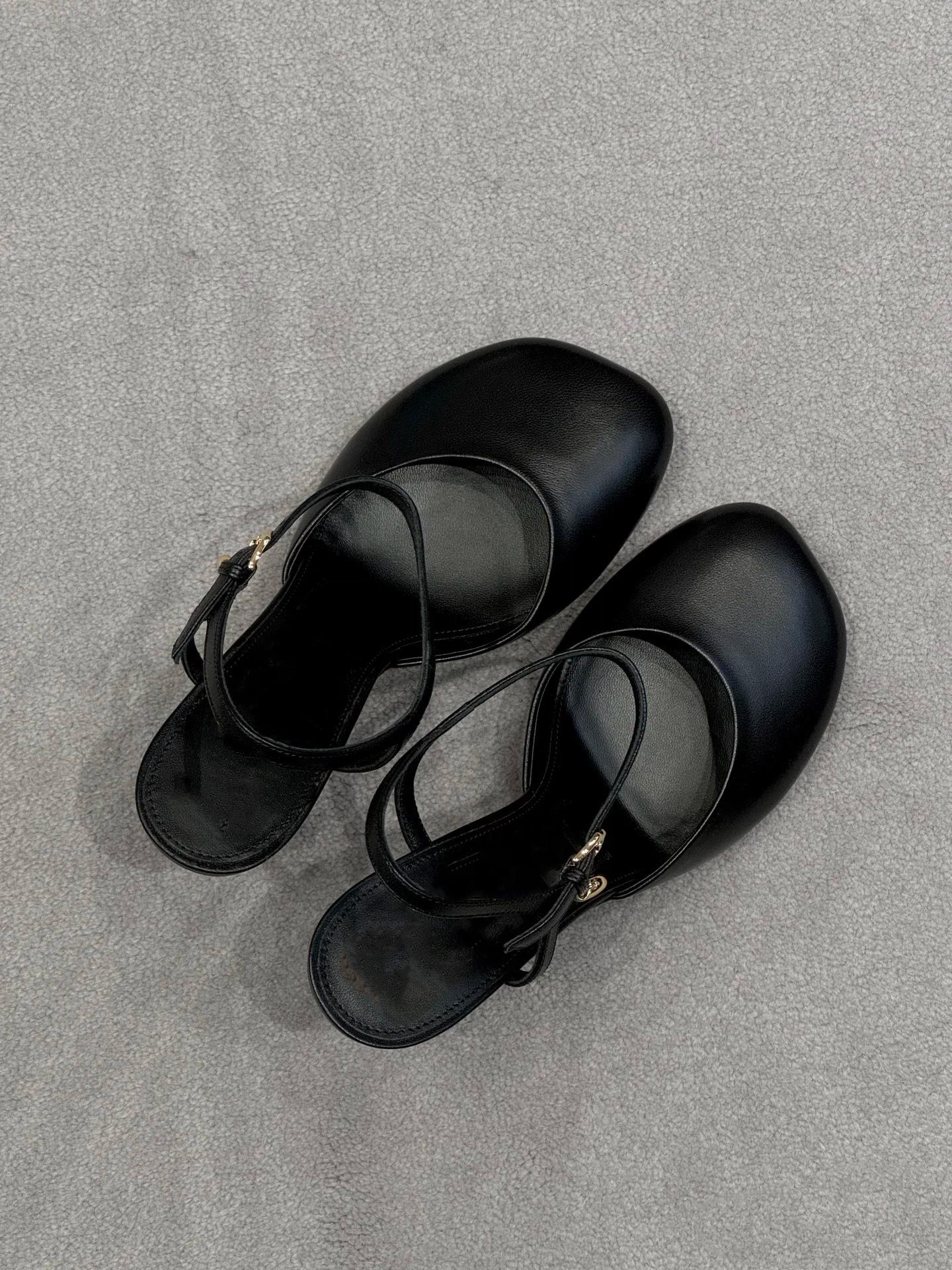 

Da Mimi Lyw Same Style Generous Head Back Empty Mouth Single Shoes One-Word High Heels Women S Stiletto 34