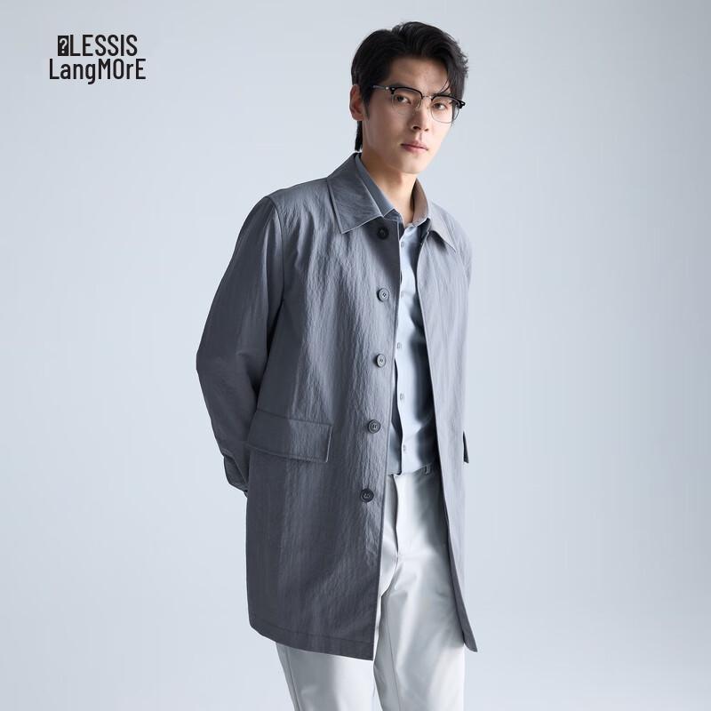 

Lilanz Men s Cotton-like Micro-Wrinkle Windbreaker 185/100A
