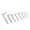 Nickel-Plated Flat Head L-Shaped Hex Key Screwdriver Tool, 0.9mm-8mm