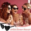 1Pc Heart Shaped Sunglasses Wedding Bridal Shower Christmas Decor Supplies Bride Bridesmaid Gift Glasses Bachelorette Party