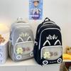 Schoolbagins Cartoon Schoolbag New Cute Kitten Primary School Students Cute Graffiti Large Capacity Backpack Junior High School Backpack