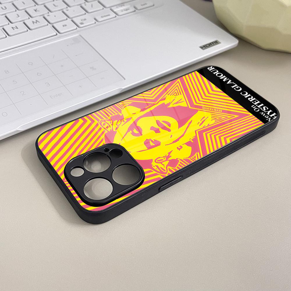 

Hysteric Glamour Phone Case Tempered Glass For IPhone 16 13 14 17 12 15 11 Pro Max Plus Mini XR SE2020 Coque iPhone 14 Pro