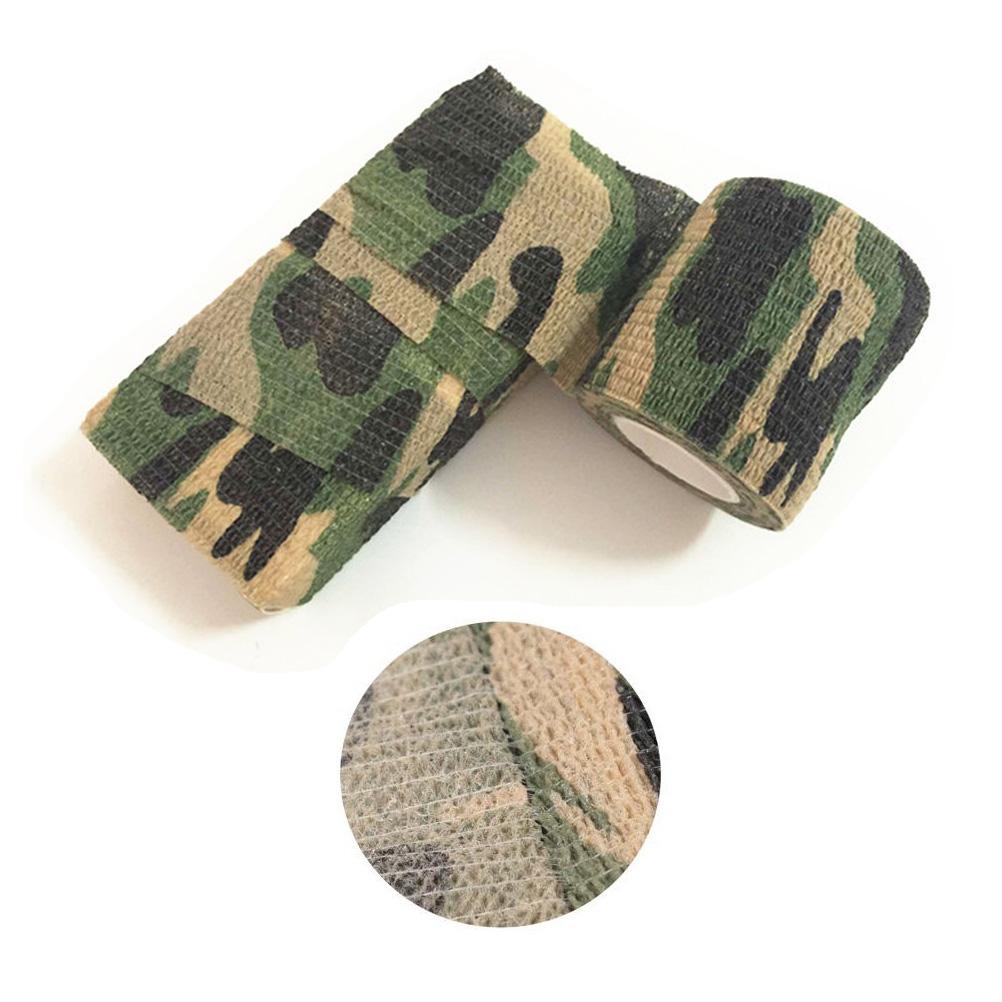 6Pcs Camouflage Tape Camo Stretch Bandage Self Adhesive Protective Wrap for Outdoor Camping