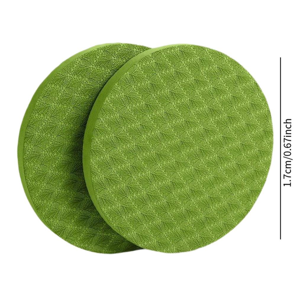 2 Pieces Yoga Knee Pads for Knees Elbows Wrists Hands Anti Slip Cushion Round