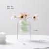 Colorful Double-layer Glass Vase Artistic Aromatherapy Bottle Transparent Hydroponic Dried Flower Vase Restaurant Desktop Decor
