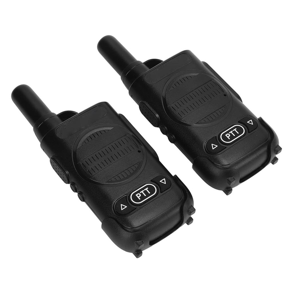 2 Pcs Mini Two Way Radio Handsfree Walkie Talkies  for Construction Site Hotel