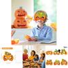 Pumpkin Face Mask Party Decor For Thanksgiving Celebration With Paper Materials 6pcs Set