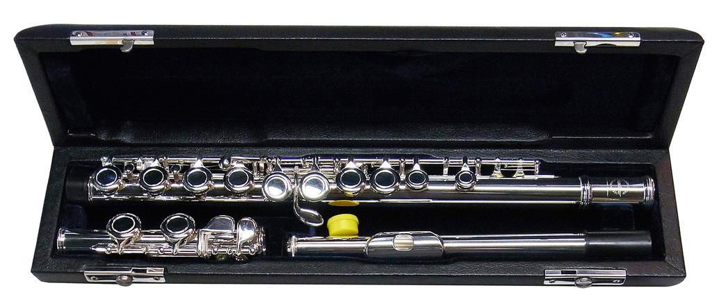 MAXTONE Flute TF-40S with Semi-Hard Case, Silver-Plated Finish
