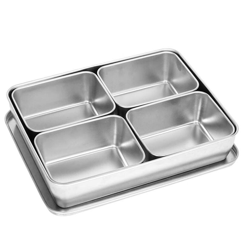 Scatola porta condimenti Ming Chuxing in acciaio inossidabile stile giapponese con coperchio