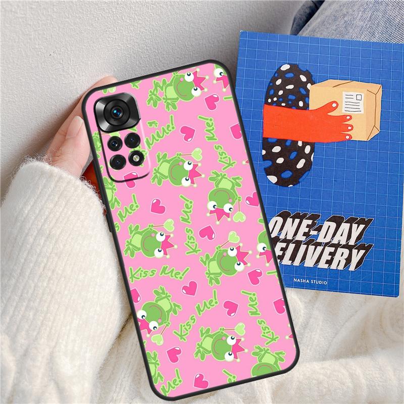 

Чехол Funda с животными-лягушками для Xiaomi Redmi 14C 10C 12C 13C Redmi Note 13 Pro 9 10 11 12 10S 11S 12S 14 Pro Redmi Note 10 Pro