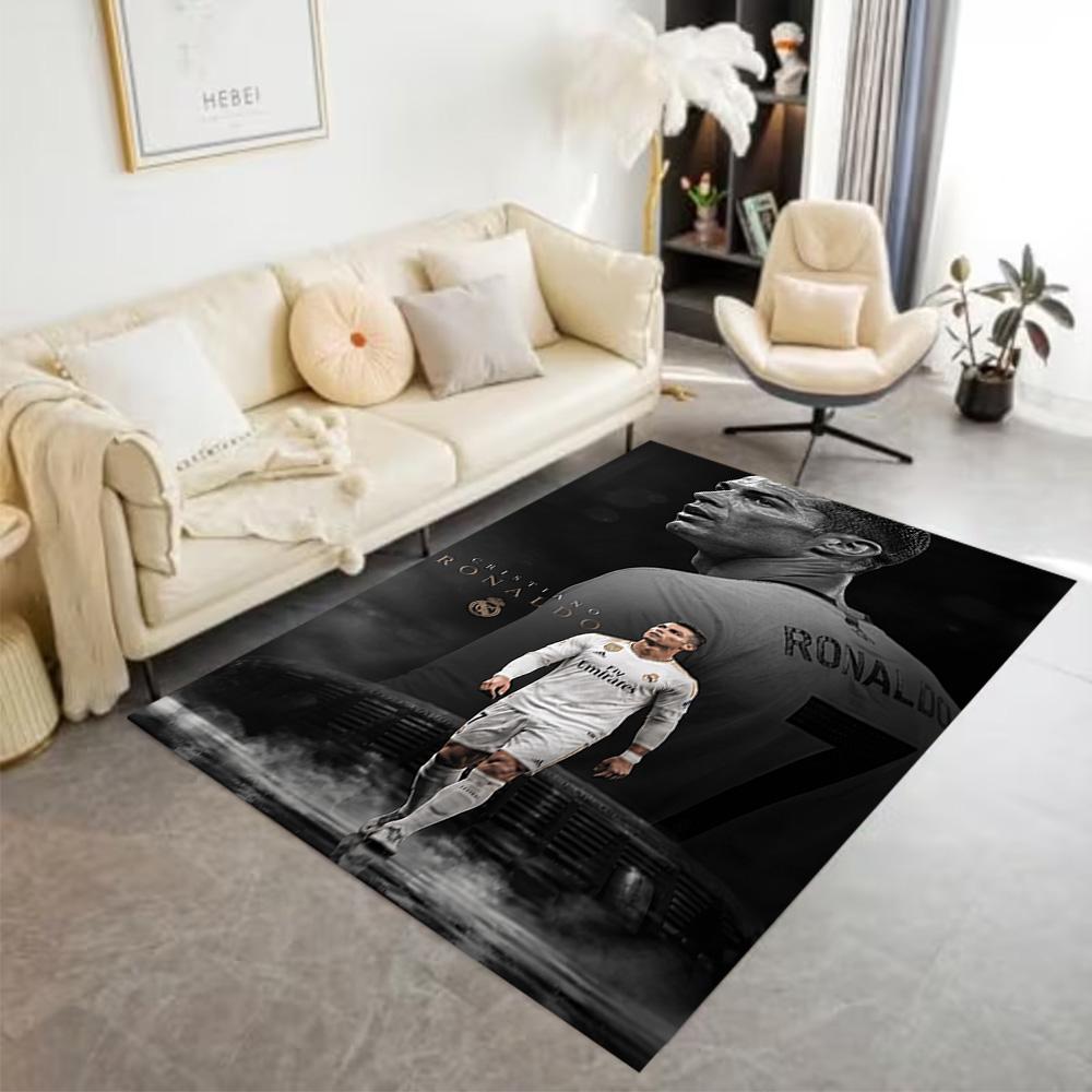 Juventus Ronaldo Jersey Floor Rug Office Rug Suitable for Hallway Decorate Room Kitchen Bedrooms Antislip Carpet Office Home Decor Spiritual Gift